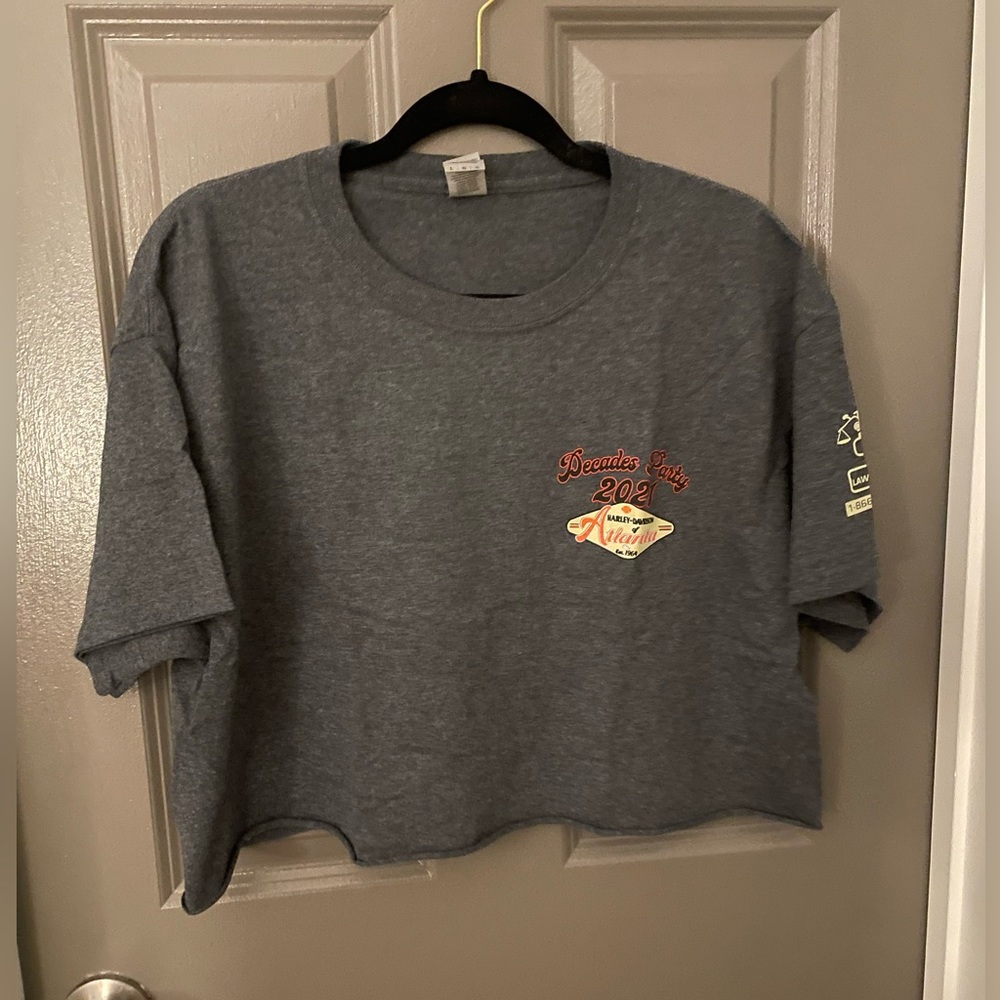 Cropped Harley-Davidson of Atlanta Decades Party tee